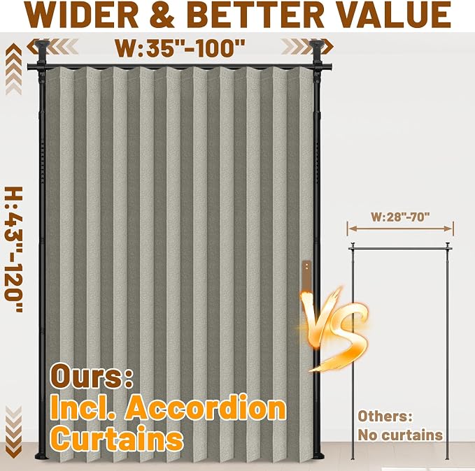 AJAZZ Privacy Curtains for Room Divider - Image 2