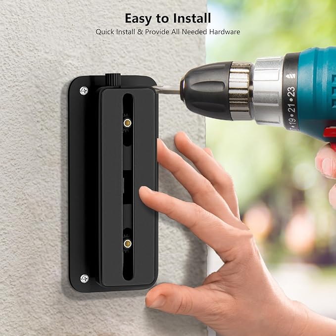 Adjustable (30°to 145°) Doorbell Camera Mount for Blink Video Doorbell/2nd Gen (newest model), No-Drill Mounting Kit Accessories for Blink Doorbell, Angle Mounting Bracket Wedge for Apartment, Renter