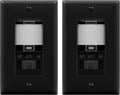 TOPGREENER in Wall PIR Motion Sensor Light Switch, Occupancy Sensor Switch, 𝐍𝐞𝐮𝐭𝐫𝐚𝐥 𝐖𝐢𝐫𝐞 𝐑𝐞𝐪𝐮𝐢𝐫𝐞𝐝, On/Off Override, 𝐒𝐢𝐧𝐠𝐥𝐞 𝐏𝐨𝐥𝐞, 4A, 500W, TSOS5-BKWP,Black,2 Pack