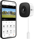 HOMIQ LIFE Window Security Camera 3MP 2K, Indoor WiFi Cameras 2.4GHz/5GHz with Colorvue AI Color Night Vision, Person Detection with Auto-Focus, 24/7 Recording Compatible with Alexa & Google Home