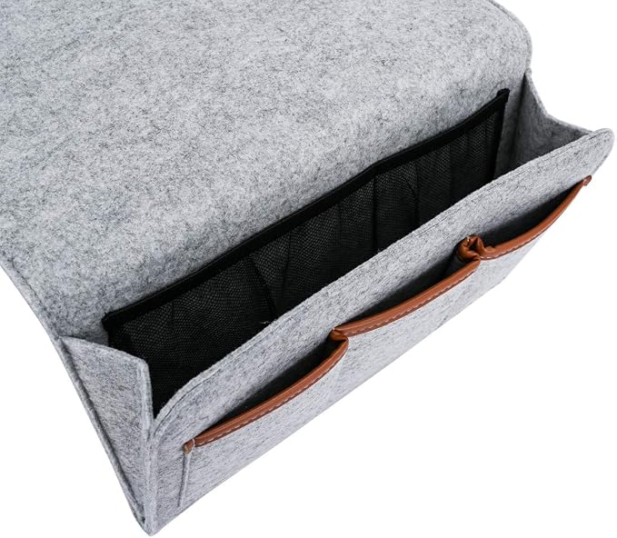 Zafit Bedside Caddy, 6 Pockets Large Size Bedside Storage Organizer Bedside - Image 4
