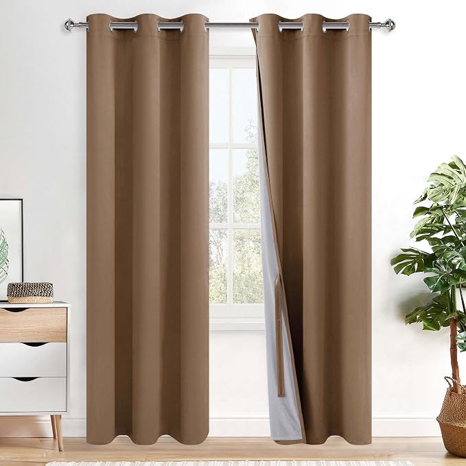 XWZO 100% Blackout Curtain Panels by XWZO