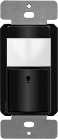 TOPGREENER PIR Motion Sensor Switch, Ambient Light Level Detector, No Neutral Required, 5A, 150W LED/CFL, 1/6 HP, Occupancy Vacancy Modes, Ground Wire Required, Single Pole, TDOS5-JM, Black