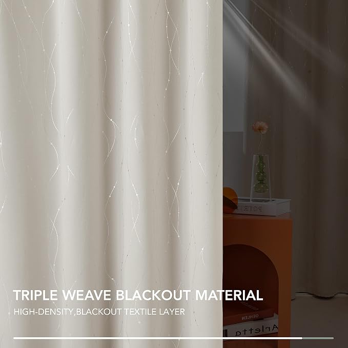 Deconovo Living Room Curtains 84 Inches Long, Thermal Insulated, Room Darkening - Image 4