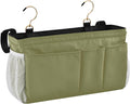 Olive Color Bedside Caddy Storage Bag Bedside Organizer by KOPIRIT