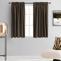 Chocolate Brown & Coffee Color Blackout Curtain Panels by DONREN