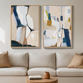 Large Framed Modern Colorful Abstract Wall Art by Cuspin
