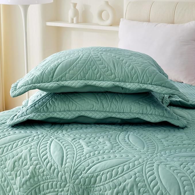 Cmfshape Oversize King Bedspread 128"x120", 3 Piece California King Quilt - Image 6