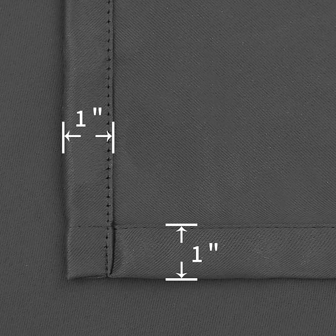 BGment Rod Pocket Grey Blackout Curtains 72 Inches Long - Image 5
