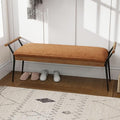 LukeAlon Modern PU Ottoman Bench by LukeAlon