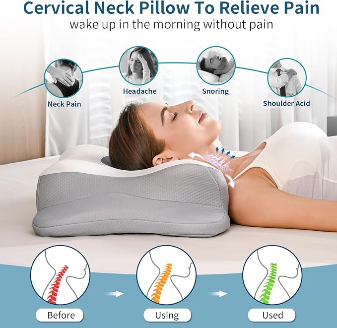Cervical Neck Pillow for Pain Relief - Image 2