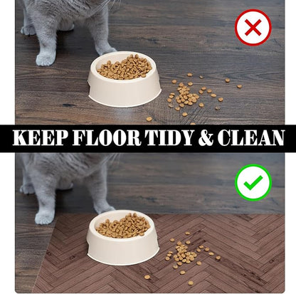 Dog Food Mats for Floors Absorbent, Pet Cat Food Mat - Quick Dry Dog Bowl Mats for Food and Water, Eco-Friendly Pet Supplies