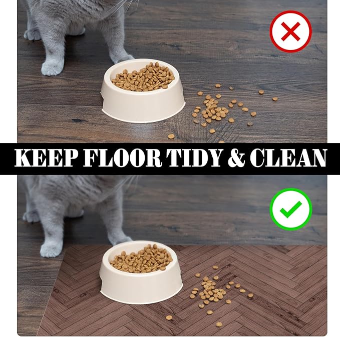 Personalized Dog Food Mat for Floors Absorbent, Custom Pet Cat Food Mat - Quick Dry Dog Bowl Mats for Food and Water Pet Supplies