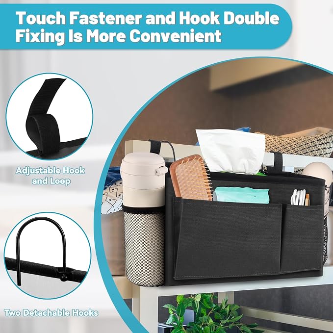 BlissTotes Bedside Caddy, Dorm Storage - Image 3