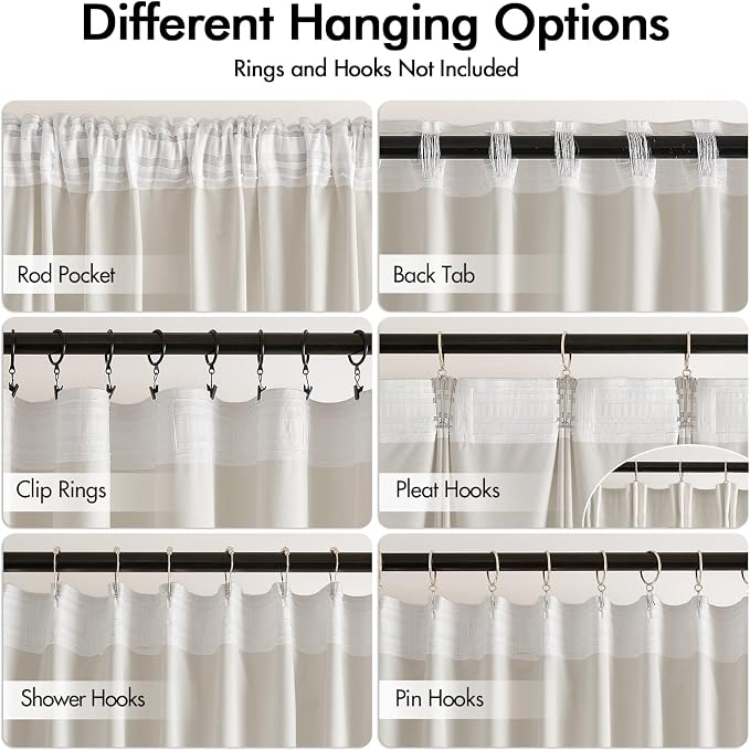 MIULEE Ivory White Velvet Pinch Pleat Blackout Curtains W52 X L84 Inches | 2 - Image 2