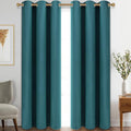 Diraysid Sea Teal Grommet Blackout Curtains by Diraysid%2C+refresh+your+life