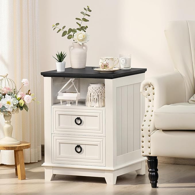 Joaxswe 18" Farmhouse Nightstand - Image 3