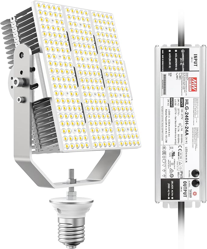 OPENLUX LED Shoebox Retrofit Kit 240W 34800LM E39 Mogul Base ETL DLC Listed 5000K Retrofit Light for Parking Lot Lights Tennis Court LED Module AC100-277V