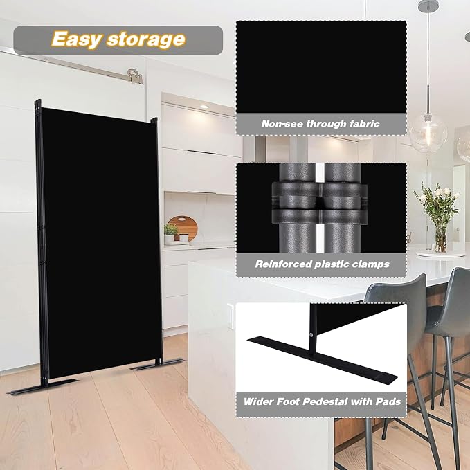 Room Divider, 3 Panel Folding Privacy Screens - Image 4