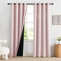 NICETOWN Pink Blackout Curtains 84 Inches Long by NICETOWN
