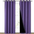 NICETOWN Full Shading Curtains 90" Long 2 Panels Set by NICETOWN