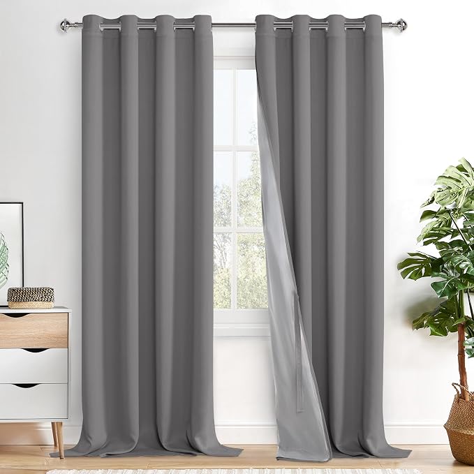 XWZO 100% Blackout Curtains by XWZO