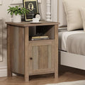 ChooChoo Farmhouse Nightstand, Rustic Vintage End Side Table by ChooChoo