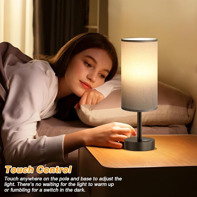 Dicoool Bedside Table Lamp for Bedroom - Image 2