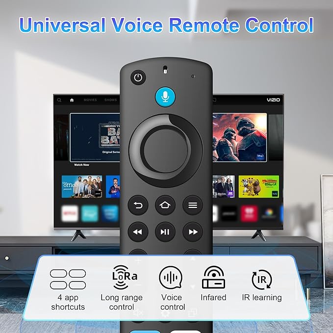 Replacement Remote Control for FireSeries(Insignia/Hisense & Stick-2nd/3rd/HD/4K/4K Max/Lite/4K Select/Plus) and NS-RCFNA-21 TV Remote