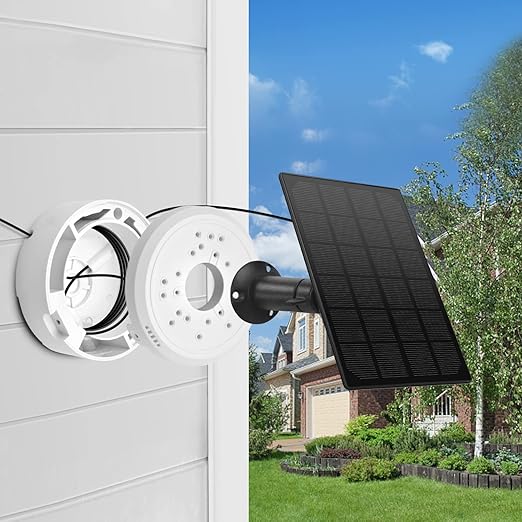 Universal Junction Box for Bullet Security Camera,Dome Camera Junction Box Mount Bracket, Indoor/Outdoor Wall Ceiling Mount Hide Cable Junction Base Boxes for Reolink Solar Panel (4pcs)