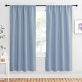 NICETOWN Blackout Curtains for Living Curtains, Vintage Blue, 1 Pair, 34-inch W by NICETOWN