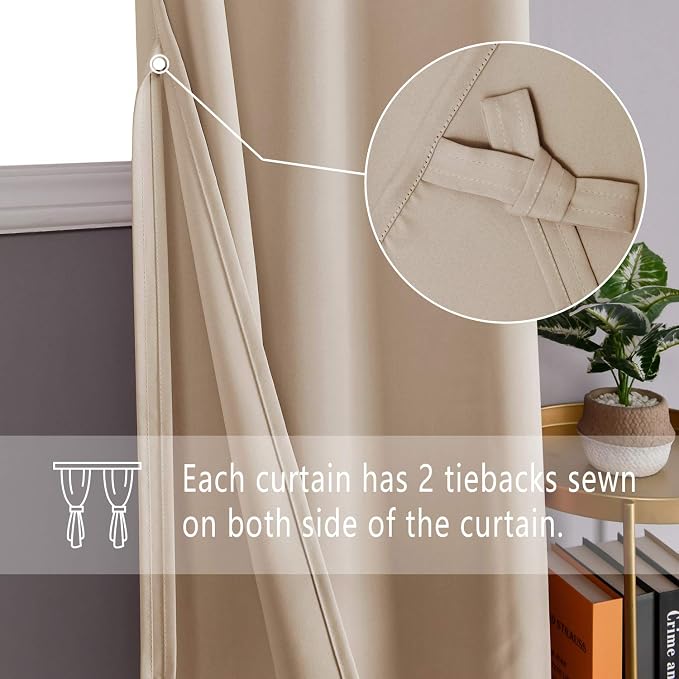 DWCN Blackout Curtains for Bedroom - Image 3