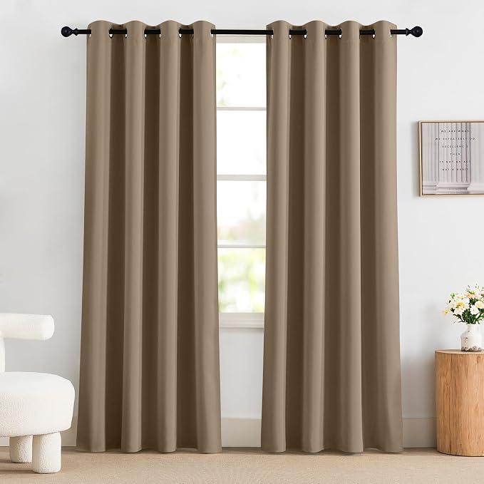 NICETOWN 100% Blackout Curtains 84 inch Long - Image 9