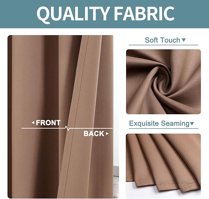 ChrisDowa Small Window Curtains 40 Inches Long - Image 3