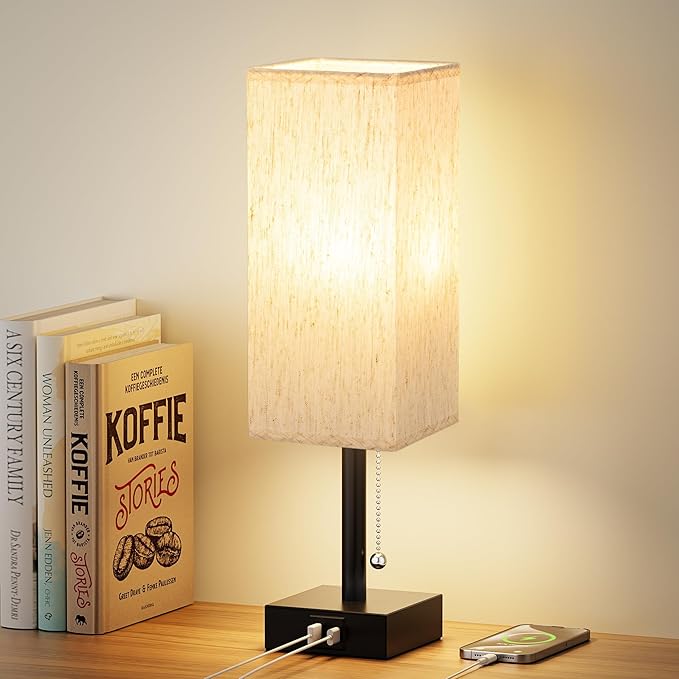 aooshine Pull Chain Small Table Lamp by Aooshine