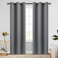 COSVIYA Grommet Room Darkening Grey/Gray Curtains 84 inch Long by COSVIYA