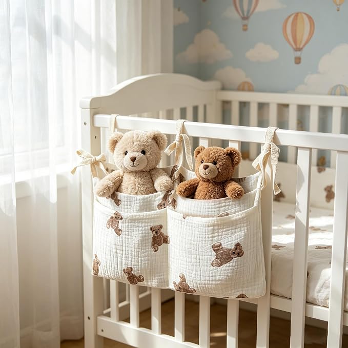Bedside hanging bag for storing baby milk bottles and blankets - Image 5