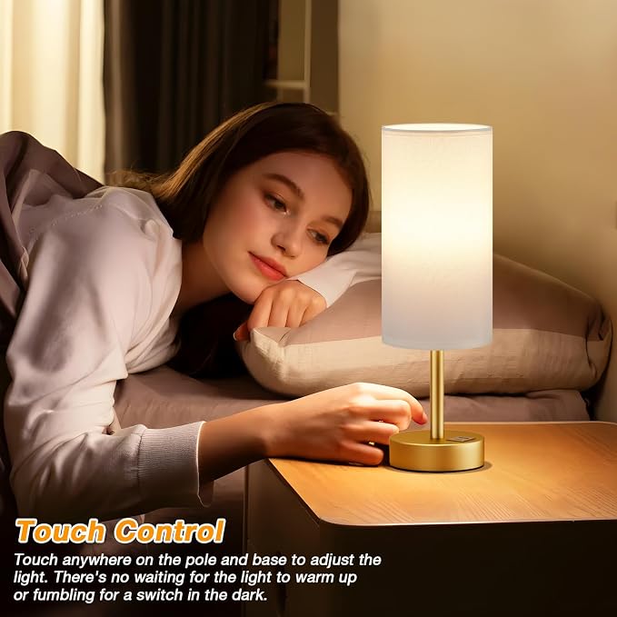 Dicoool Bedside Table Lamp for Bedroom - Image 2