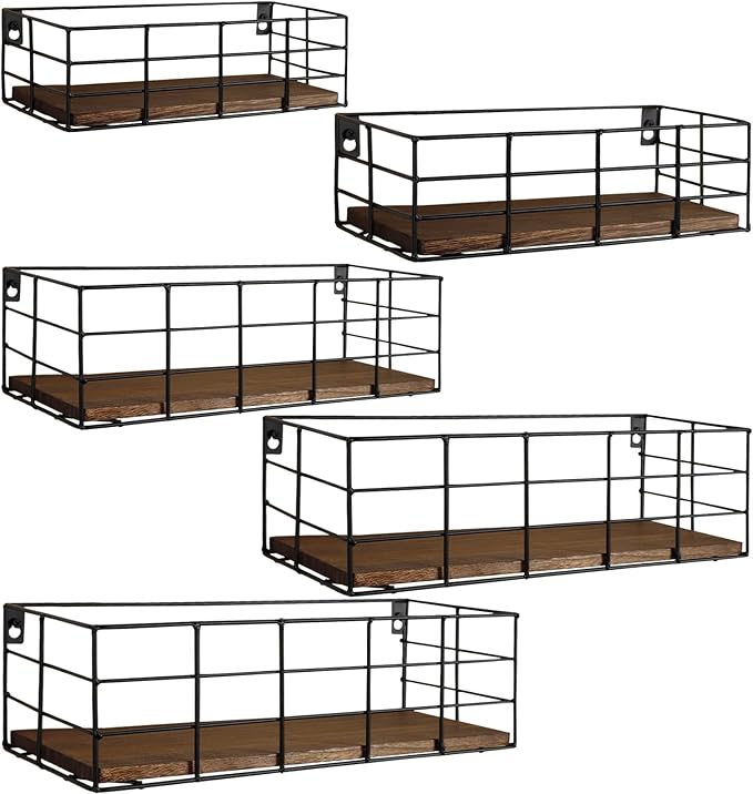 Fixwal Wire Frame Floating Shelves by Fixwal