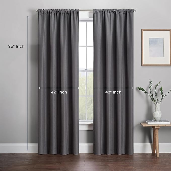 Eclipse Kendall Blackout Rod Pocket Curtain - Image 2
