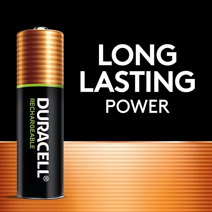 Duracell Ion Speed 1000 Battery Charger for AA and AAA Batteries, Includes 4 Pre-Charged AA Rechargeable Batteries, for Household and Business Devices (Pack of 2)