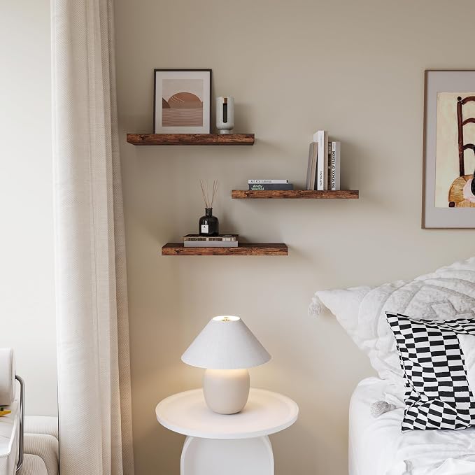 Floating Shelves for Wall Set of 3, Sturdy Load-bearing, Freely Combinable - Image 6