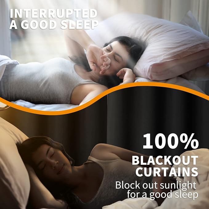 YoungsTex 100% Blackout Curtains - Image 2