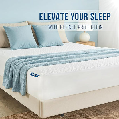 Luxury Twin Size Tencel Waterproof Mattress Protector Deep Pocket - Premium Cooling Bed Cover Pad - Hypoallergenic & Allergy-Friendly - Oeko-Tex Certified - Ultra Soft & Breathable