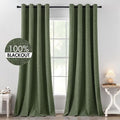 MIULEE 100% Blackout Linen Curtains by MIULEE