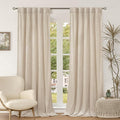 BGment Cream Beige Velvet Curtains by BGment