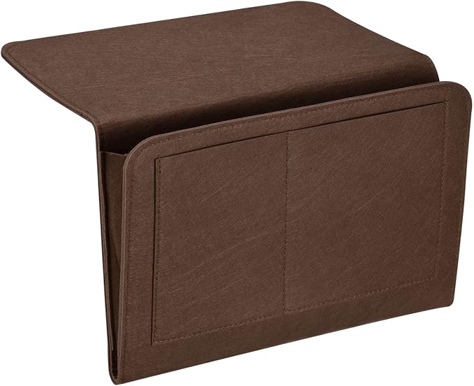 PATIKIL 13in Bedside Caddy, Bed Caddy Bedside Organizer Hanging 5 Pocket Soft by PATIKIL