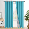 XWZO Complete Blackout Shades Window Curtain Panels by XWZO