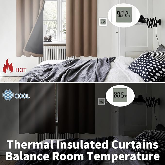 BGment Thermal Insulated 100% Blackout Curtains - Image 4