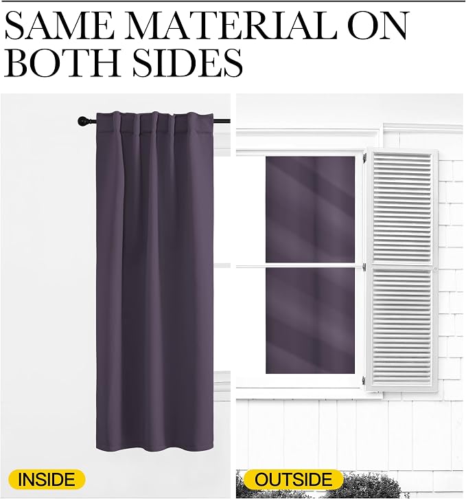 NICETOWN Blackout Curtain Panels Window Draperies - Image 6